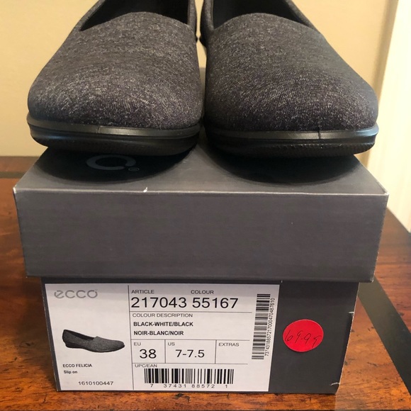 Ecco Felicia Stretch Slip on Wedge Shoes 38 EU - Picture 2 of 6